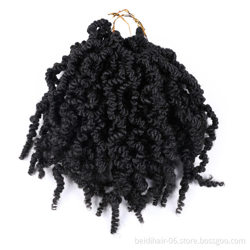 Wholesale Short Bomb Twist Crochet Hair Spring Twist Hair Pre-twisted Passion Twist Crochet Braids